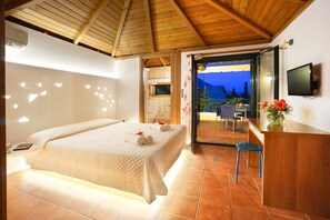 Familie appartement, uitzicht op zee