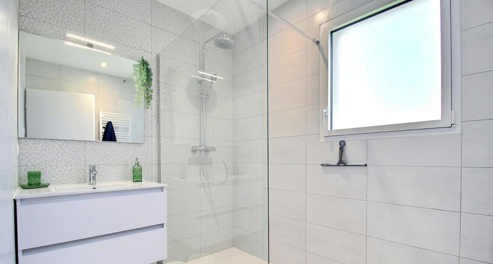 Shower, hair dryer