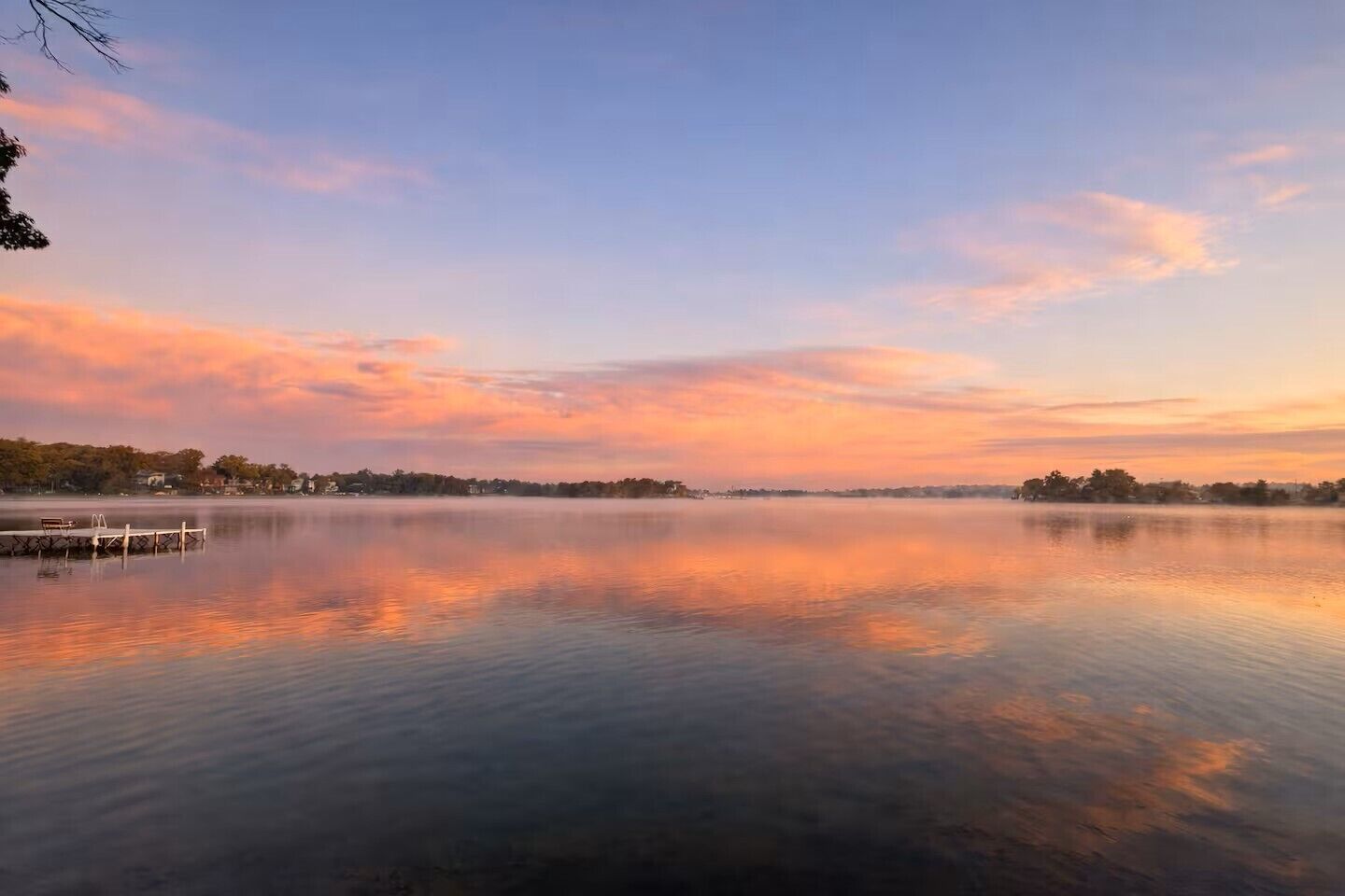 Beautiful Browns Lake Sunset - October 15, 2025