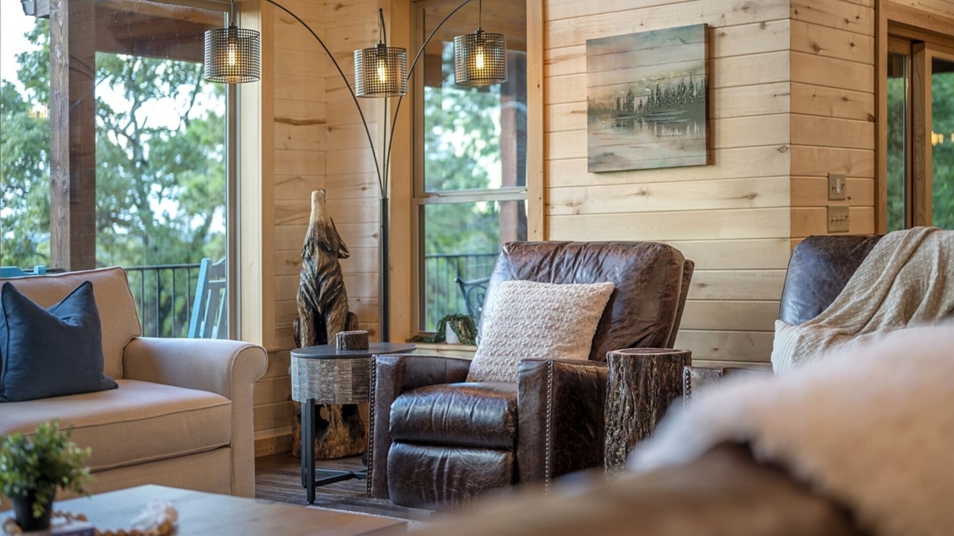 Smart TV, fireplace, video games, books