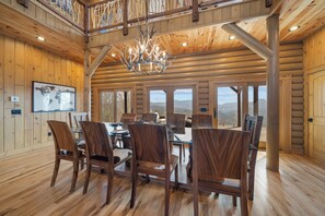 Dining - Private Luxury Mountain Retreat | Hot Tub, Epic Views, Game Room, Sleeps 16 (Banner Elk)