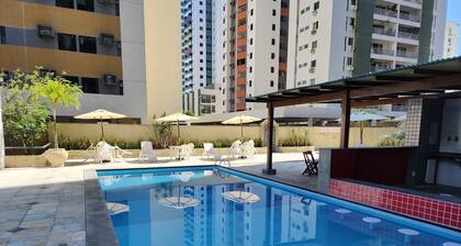506A|Fully equipped apartment in Boa Viagem with ocean view and 5 minutes from the airport.