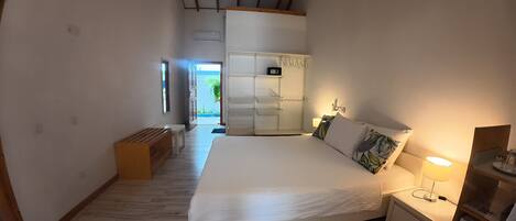 Deluxe Double Room, Garden View | In-room safe, desk, laptop workspace, blackout drapes