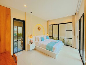 Villa, Balcony, Ocean View | Iron/ironing board, free WiFi - Beachside Luxury 3BR Mediterranean Sanur (Denpasar)