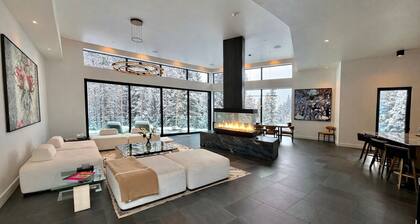 Steps to slopes; 7,000 sq feet of Luxury, golf simulator, hot tub!