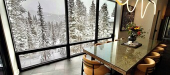 Steps to slopes; 7,000 sq feet of Luxury, golf simulator, hot tub!