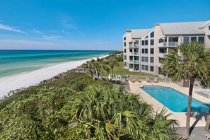 A resort with a pool, beach view, and multi-story buildings. - Gulf Front w/ Amazing Panoramic Gulf Views! Seacrest Beach | Private Beach Access (Seacrest Beach)