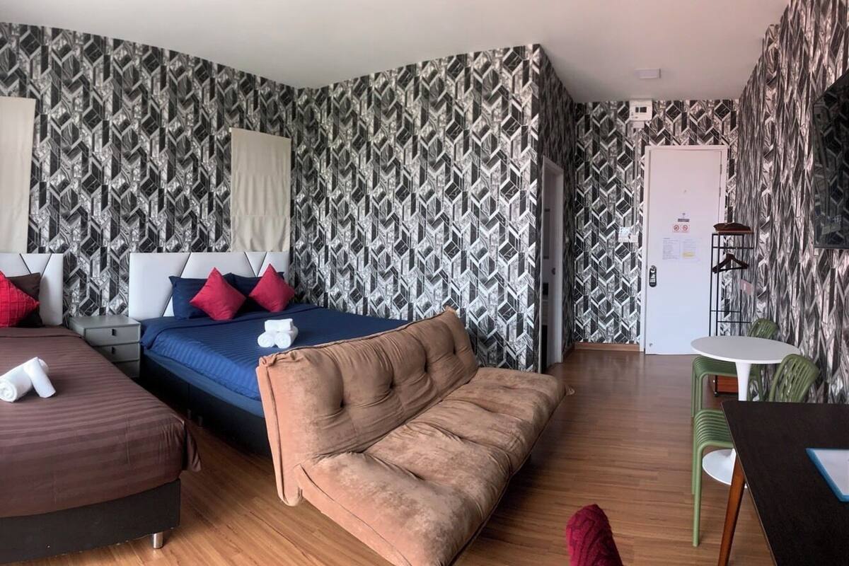 King Size & Twin bed | มินิบาร์ฟรี, ผ้าปูที่นอน
