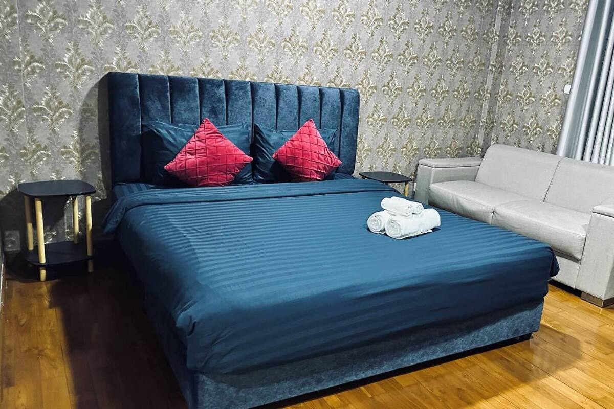Deluxe King Size | มินิบาร์ฟรี, ผ้าปูที่นอน