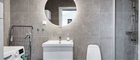Douche, séchoir à cheveux