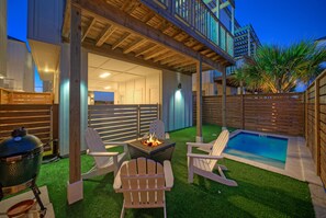 Terrace/patio - 2 Homes + 2 Pools | Boardwalk Beach Access | Southern Cross & Coastal Commons (Port Aransas)