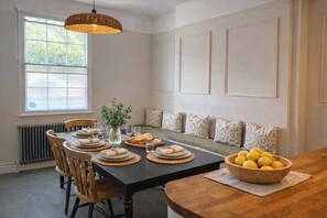 Dining - Stylish Townhouse with Cinema Room & Courtyard Garden - The Tansy House on Queen Street (York)