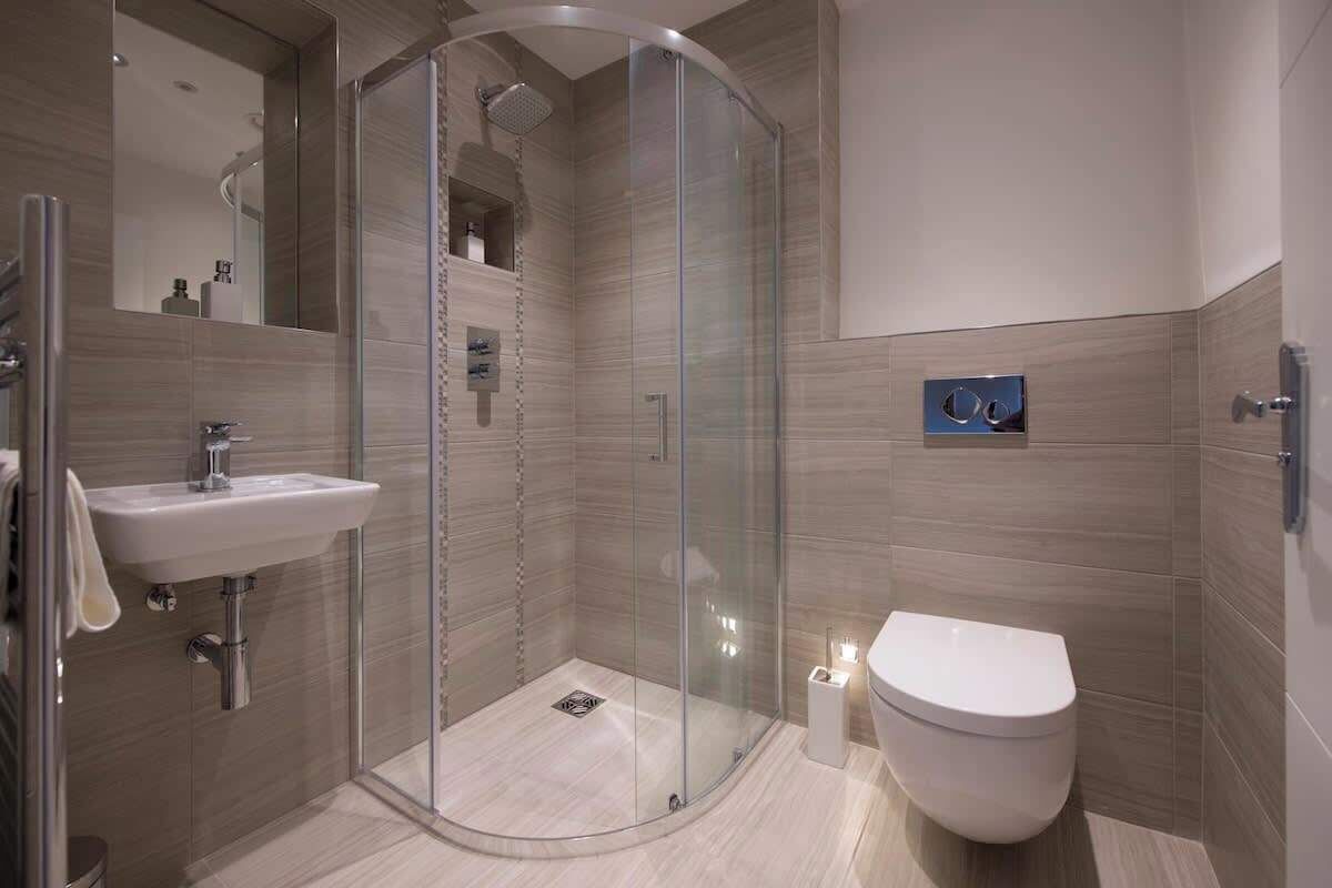 Shower, hair dryer