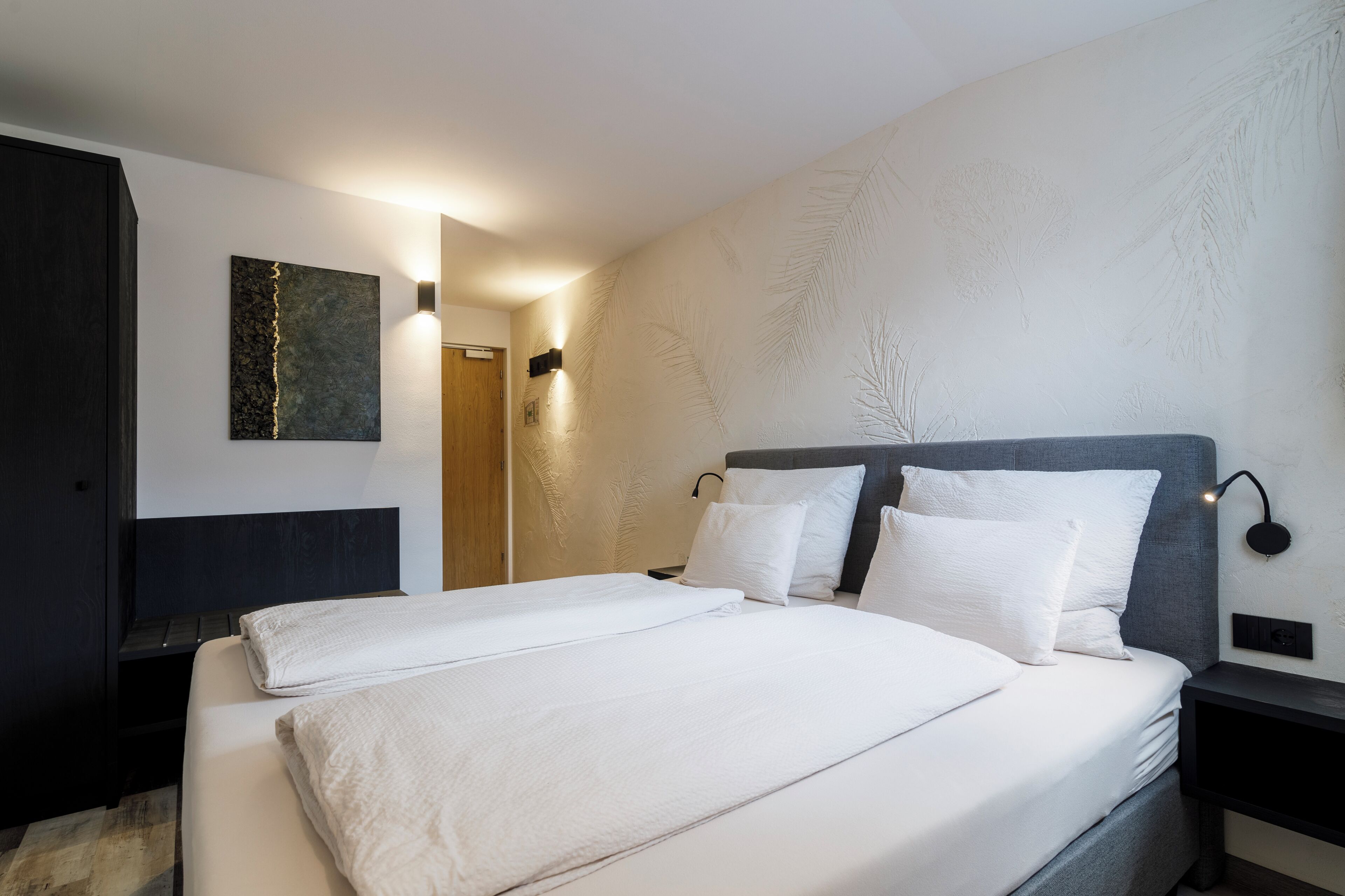 Quarto casal conforto, vista para a montanha