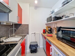 Fridge, dishwasher - Spacious apartment - 6 guests, ski-in/ski-out (Les Menuires)