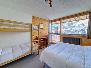 1 bedroom - Spacious apartment - 6 guests, ski-in/ski-out (Les Menuires)