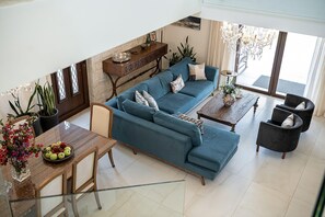 Villa | Living room - Seaview Luxury Villa In Chania (Kissamos)