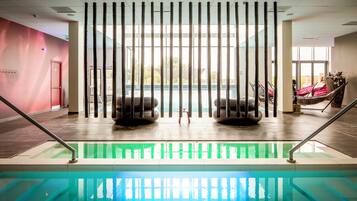 Indoor pool, a heated pool