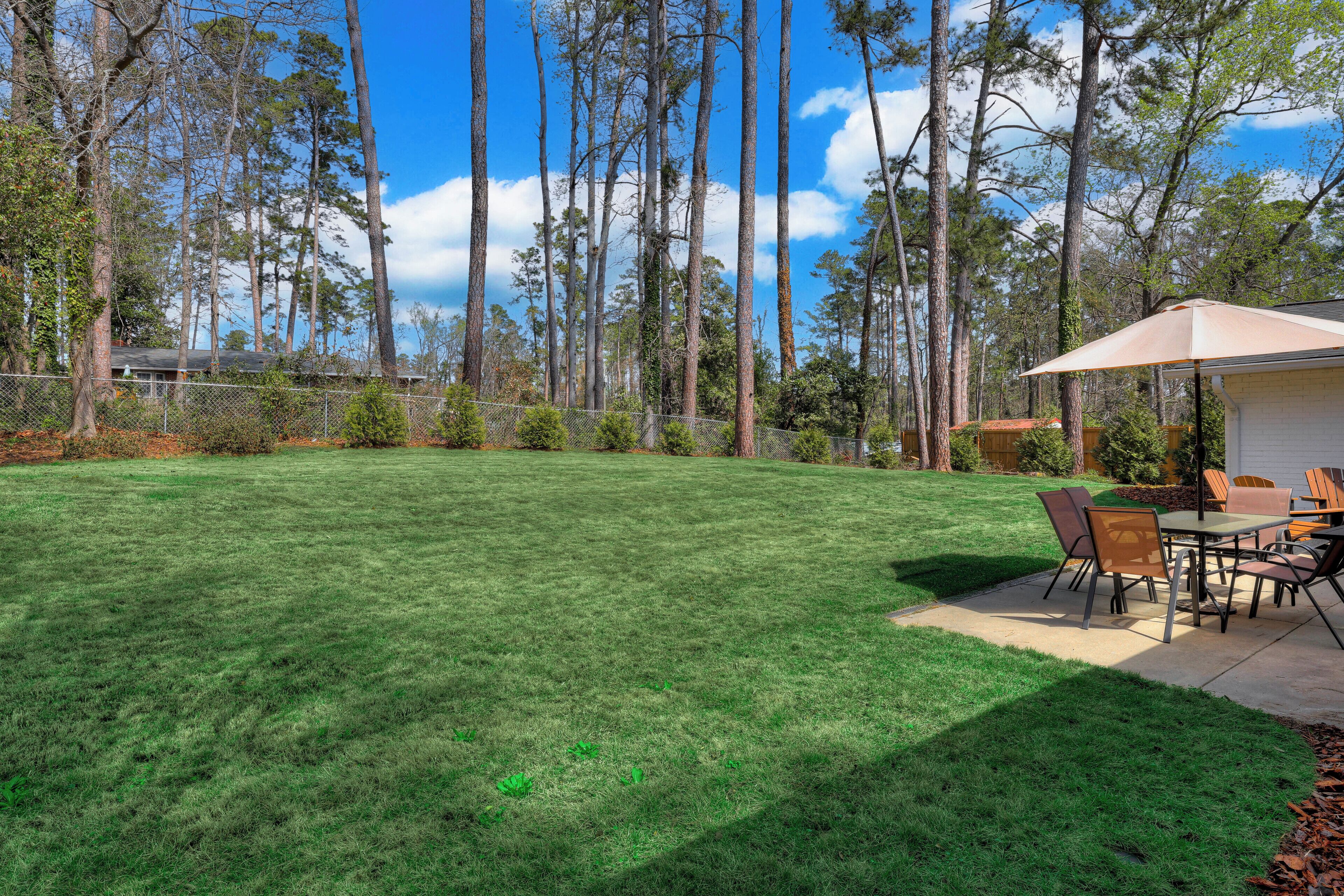 屋外ダイニングエリア