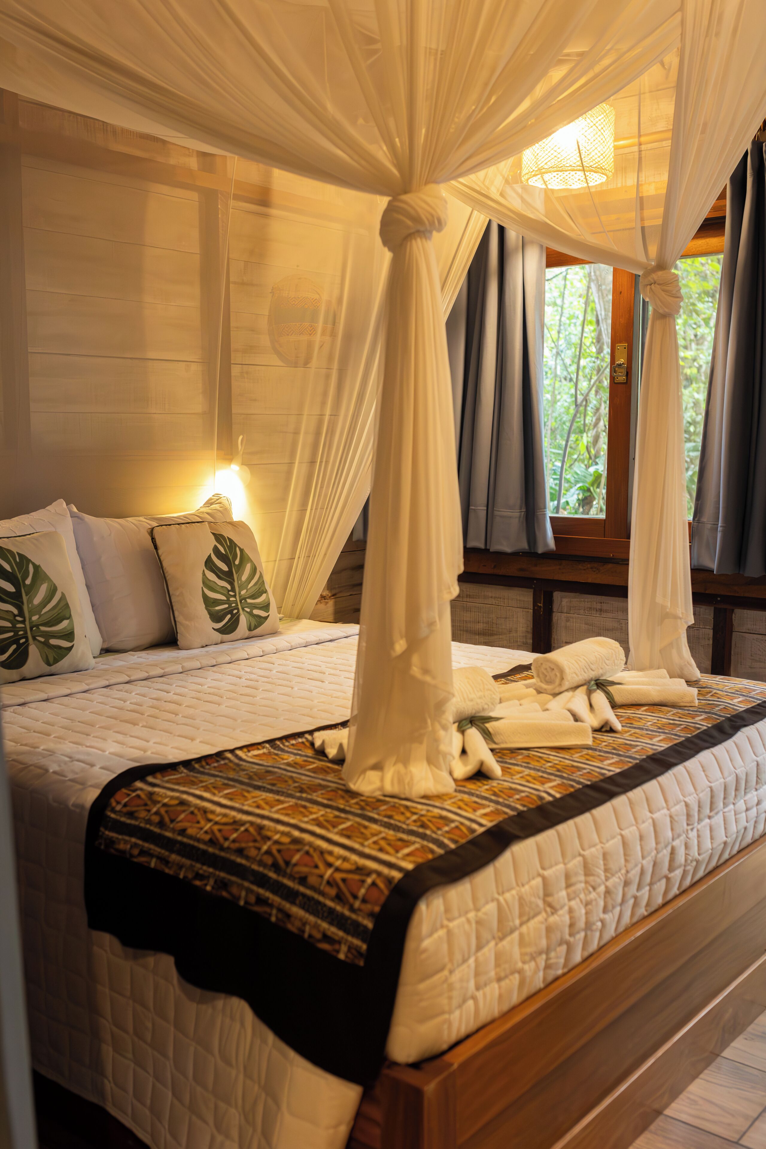 Chalé conforto, vista para o jardim | Comodidades do quarto