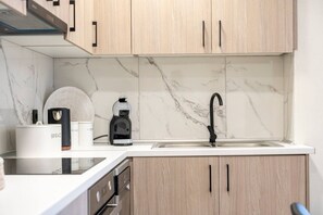 Fridge, microwave, oven, dishwasher - Elaionas Luxe w/ Private Pool : No.1 (Mastihari)
