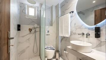 Hair dryer, towels
