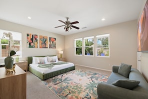 4 bedrooms, desk, iron/ironing board, travel cot - Your Own Private Desert Resort: Pool, Spa, Pool Table & Fairway Views! (Indio)