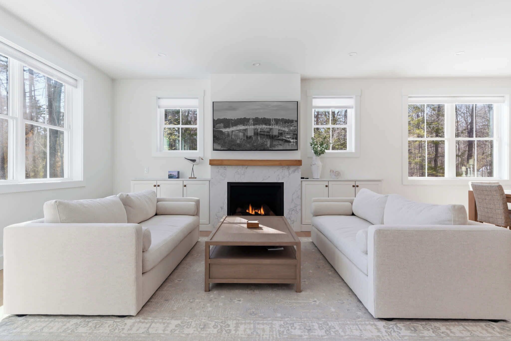 บ้านพัก, หลายเตียง,  ลานระเบียง, วิวสวน (Van Duyne North) | บริเวณนั่งเล่น