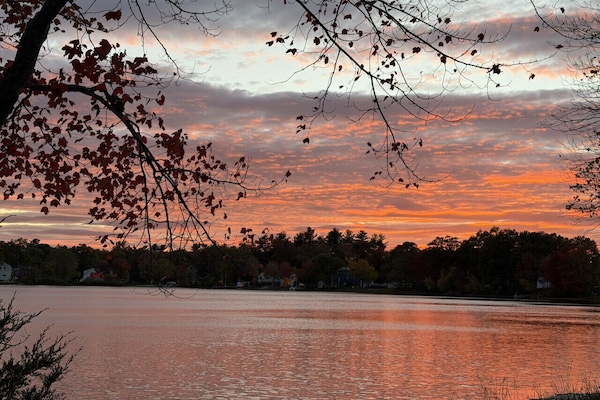 Sunset over Silver Lake from Just Ducky`s Waterfront