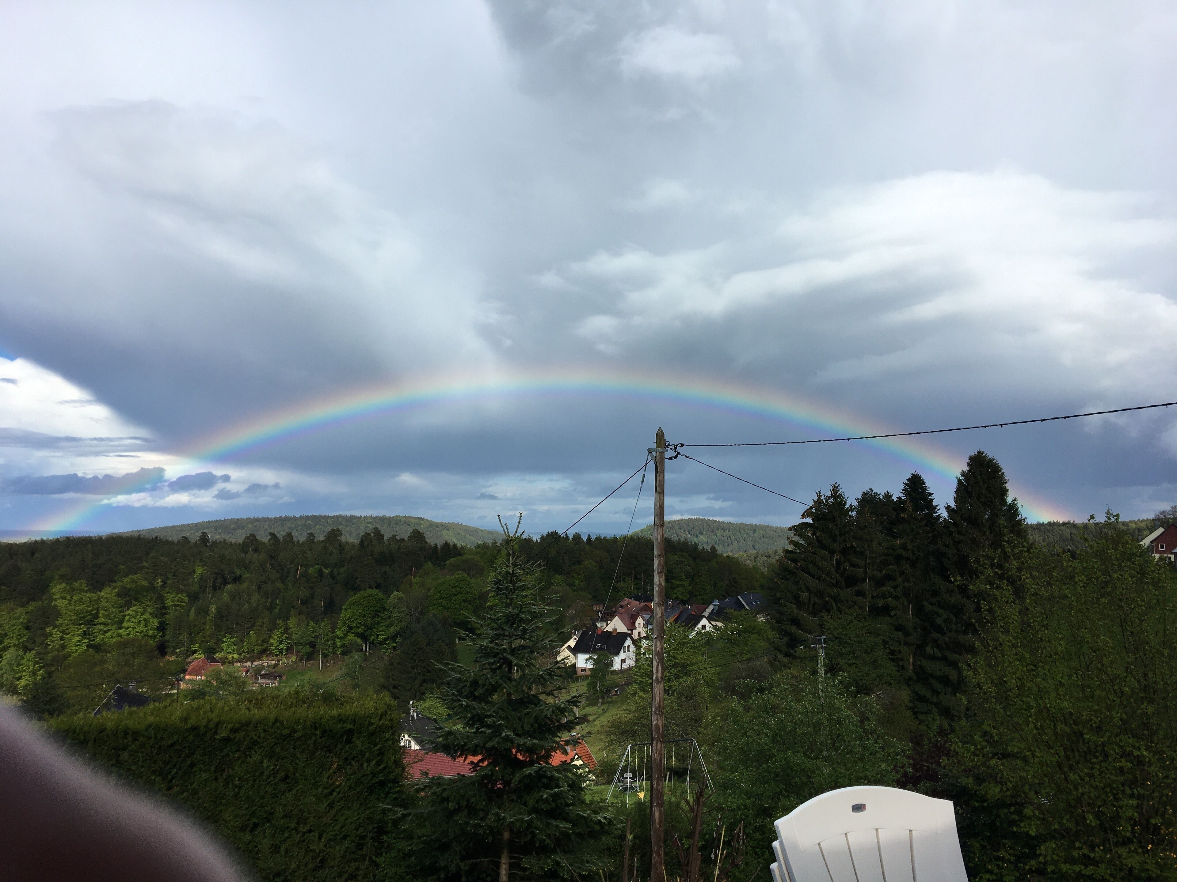 Blick von der Unterkunft