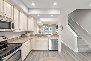 Fridge, microwave, oven, stovetop - Just Peachy: Shared Pool w/ Lazy River | Dog-Friendly (Kill Devil Hills)
