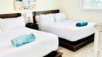 4 slaapkamers, een bureau, een strijkplank/strijkijzer, gratis wifi