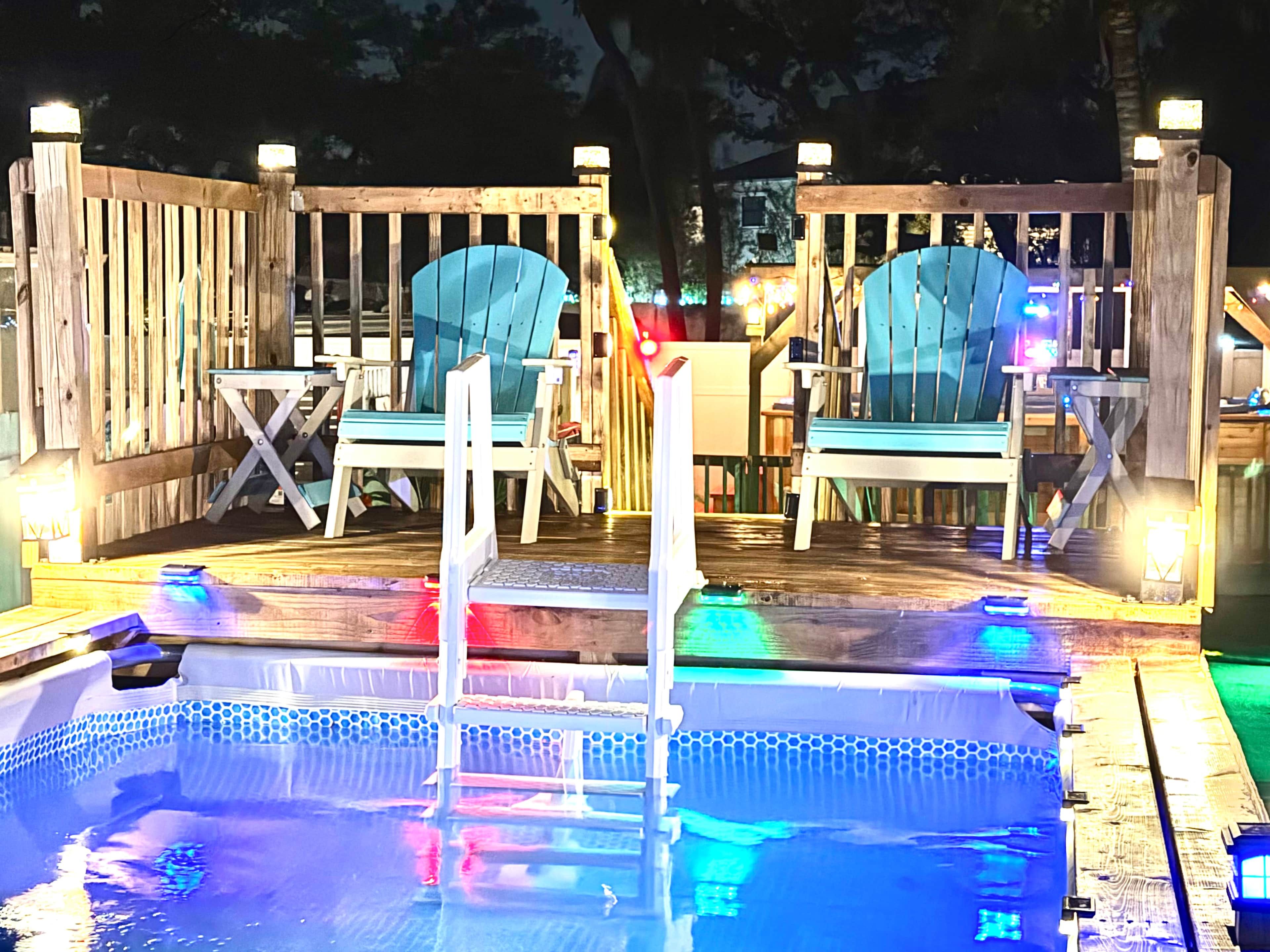 A heated pool