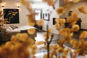 Luxury Double Room | Premium bedding, blackout drapes, soundproofing, free cribs/infant beds