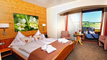 Comfort-Doppelzimmer, Balkon, Talblick