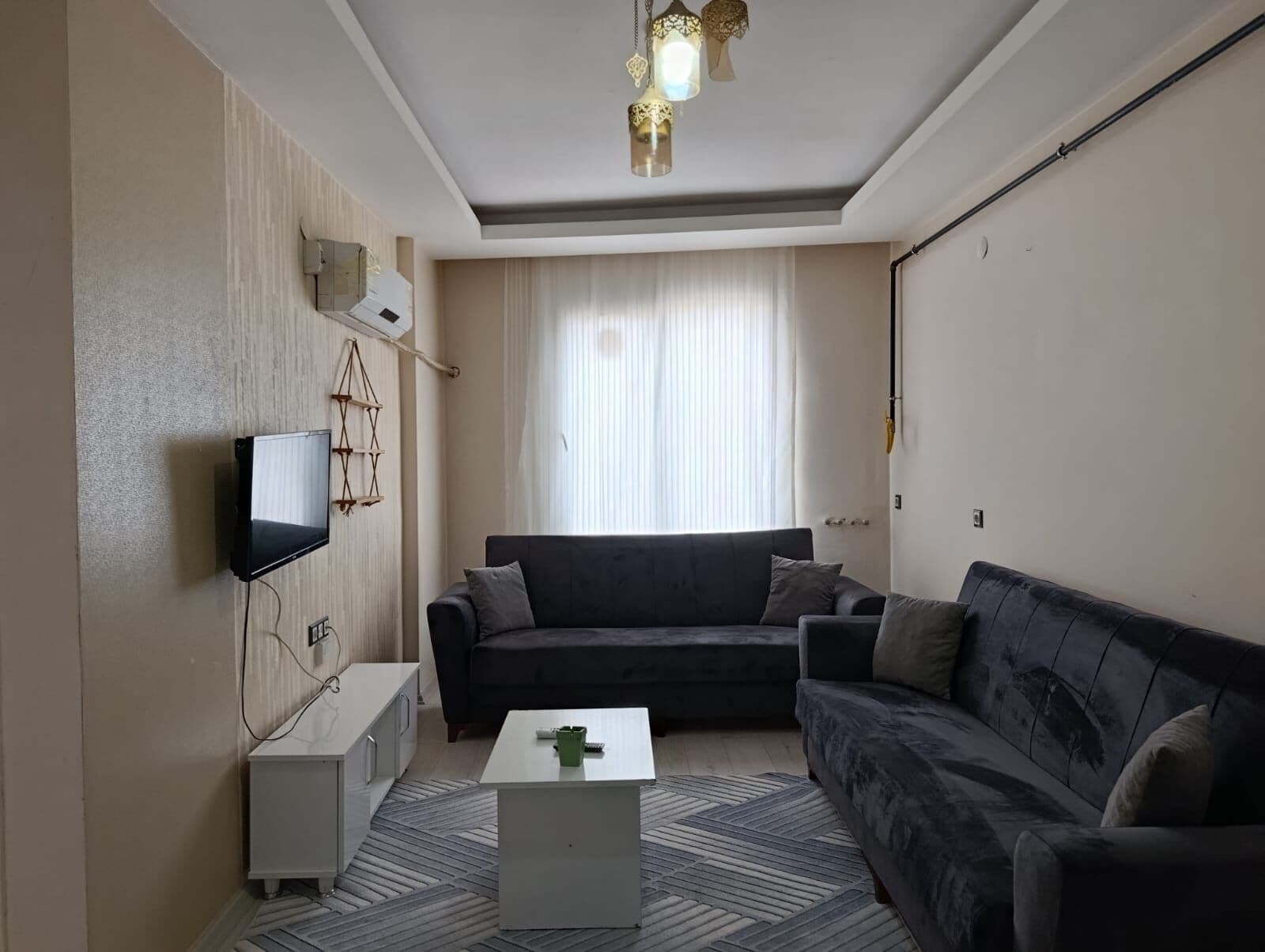 Comfort-lejlighed - udsigt til have | Opholdsområde