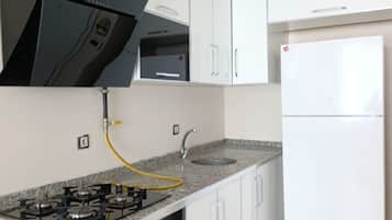 Comfort-lejlighed - udsigt til have | Privat køkken