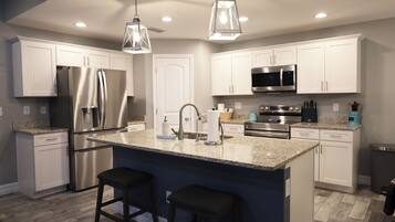 Microwave, oven, stovetop, dishwasher