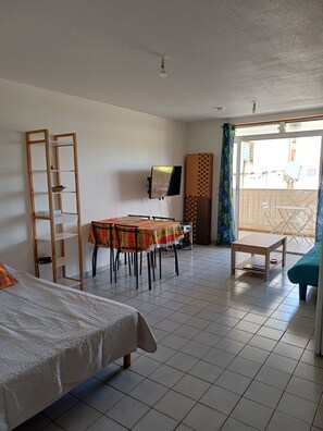 1 bedroom, iron/ironing board, bed sheets - Grand studio lumineux pour 2 ou 4 personnes (Ducos)