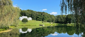 Hudson Valley Modern 5 BR Farmhouse with Pond and Stunning Sunsets