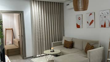 Apartment, 1 Schlafzimmer, Raucher, Balkon | Wohnbereich