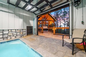 Pool - Swimming Beaver Mansion · Indoor Pool Year-Round, Sleeps 28, Game Room, Views! (Broken Bow)