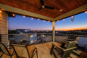Terrace/patio - Resort-Style Home, Epic Game Room! Access to Lake, Pool, Pickleball, Gym, More! (Leander)