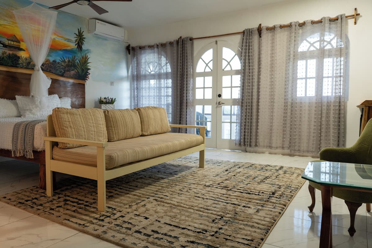 Luksusrom, 1 kingsize-seng, havutsikt