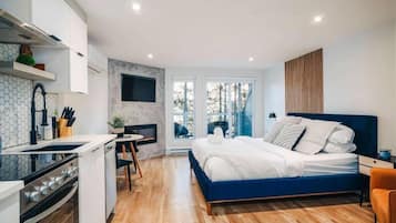 Studio Deluxe, balcon, vue cour intérieure