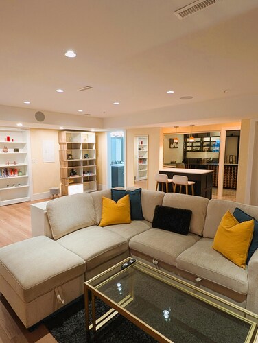 Cozy and modern guest suite with private patio.