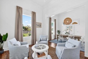 Fireplace - The "Q" House | 5 Beds | 5 bath | Heated Pool | Sleeps 10 (Boca Grande)