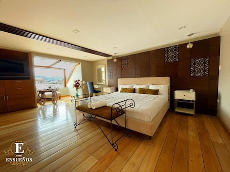 华丽开间套房, 1 张特大床, 厨房, 城市景观. Ensueños酒店 by HHG