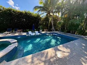 A heated pool