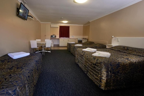 Blackout curtains, iron/ironing board, free WiFi